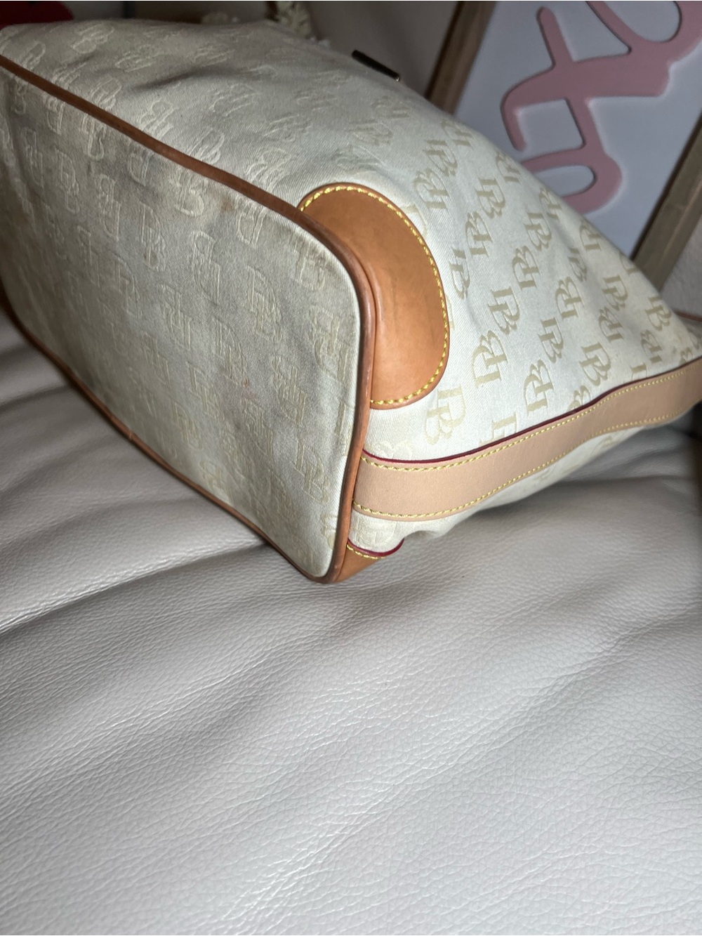 Vintage Dooney & Bourke Monogram Hobo Buckle Bag - Picture 8 of 12